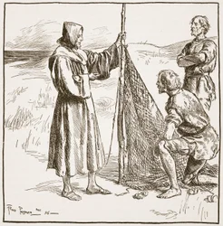 Wilfrid avec les Saxons du Sud, illustration tirée de 